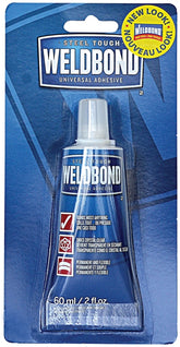 WELDBOND 8-120098 Multi-Purpose Self-Adhesive Universal Glue, 2 oz, 500 sq-ft, White/Clear, Thick Milky Liquid, Low Odor